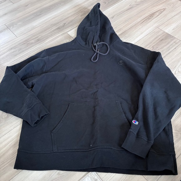 Champion Other - Champion Mens Black Pullover Hoodie Sweatshirt Size 2XL Authentic Athleticwear